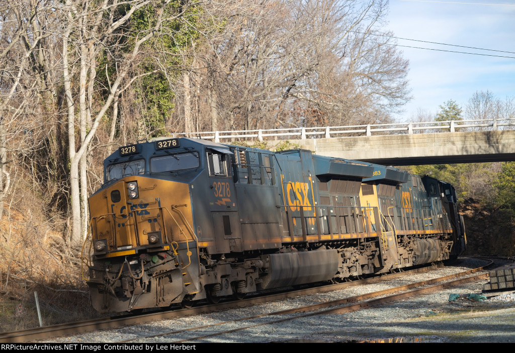 CSX 3278 cresting the Blue Ridge Grade